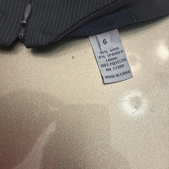 J Crew Blue Pencil Pinstripes Skirt - Picture 6 of 6